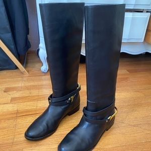 Ralph Lauren Black REAL leather riding boots